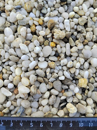 Галька крымская жемчужная фр. 5-10 мм.  купить в Новороссийске фото Камень Клуб