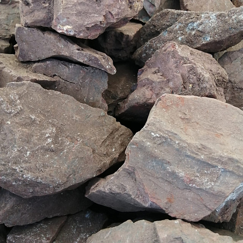 фото Яшма красная  (фр. 70-100 мм)  купить в Новороссийске в интернет-портале КАМЕНЬ КЛУБ