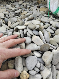 Галька черноморская фр. 40-70 мм.  купить в Новороссийске фото Камень Клуб