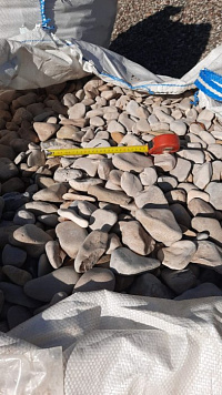 Галька каспийская фр. 40-70 мм.  купить в Новороссийске фото Камень Клуб