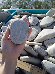 Галька черноморская фр. 100-150 мм.  купить в Новороссийске фото Камень Клуб