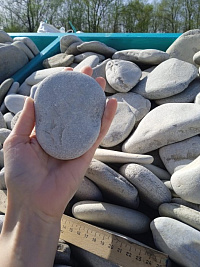 Галька черноморская фр. 100-150 мм.  купить в Новороссийске фото Камень Клуб