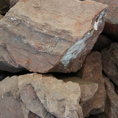 фото Яшма красная  (фр. 70-100 мм)  купить в Новороссийске в интернет-портале КАМЕНЬ КЛУБ