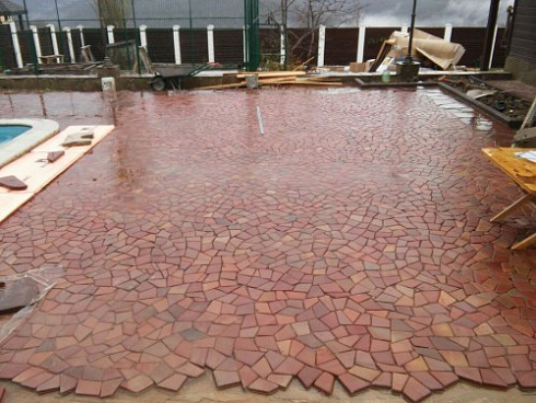 Kamenclub.ru: Песчаник брусчатка (Готика) art PSK-L-01  купить в Новороссийске    2600 руб/кв.м    фото КАМЕНЬ КЛУБ