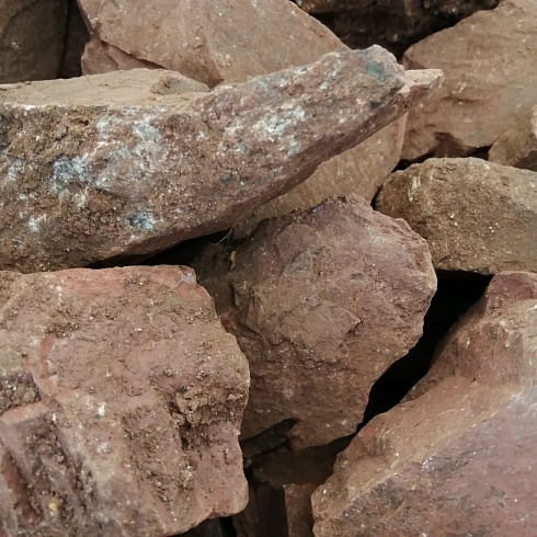 фото Яшма красная  (фр. 70-100 мм)  купить в Новороссийске в интернет-портале КАМЕНЬ КЛУБ