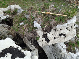 Kamenclub.ru: Выветренный известняк (степной) фр. 500-1500 мм.  купить в Новороссийске    10000 руб/т   фото КАМЕНЬ КЛУБ