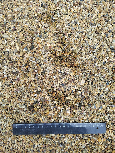 Галька речная окат (рыжая) фр.3-5 мм купить в Новороссийске 