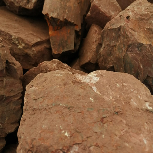 фото Яшма красная  (фр. 70-100 мм)  купить в Новороссийске в интернет-портале КАМЕНЬ КЛУБ