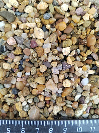 Галька речная окат (рыжая) фр.3-5 мм купить в Новороссийске  фото, отзывы на сайте Камень Клуб