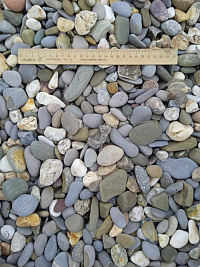 Галька крымская прибрежная фр. 20-40 мм.  купить в Новороссийске фото Камень Клуб