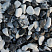 Kamenclub.ru: Мраморная крошка (щебень галтованный микс:: белый-черный) фр.5-10 мм  купить в Новороссийске мрамор белый, черный, молочный, серый галтовка мраморная окатанная декоративная ландшафтная 15500 руб/т   фото КАМЕНЬ КЛУБ