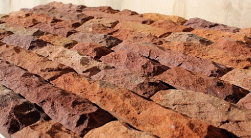 Kamenclub.ru: Песчаник (красный дракон) art PSK-5-03  купить в Новороссийске    3350 руб/кв.м   фото КАМЕНЬ КЛУБ