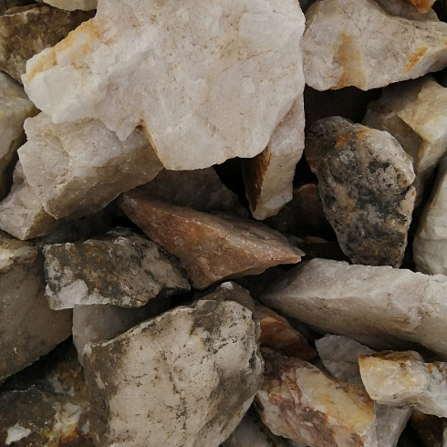 фото Кварц ( фр. 70-100 мм)  купить в Новороссийске в интернет-портале КАМЕНЬ КЛУБ