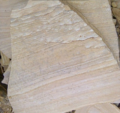 Kamenclub.ru: Песчаник пластушка желтый с рисунком (4-6 см)  купить в Новороссийске плитняк пластушка желтый с рисунком песчаник 9 000 руб/м3   фото КАМЕНЬ КЛУБ