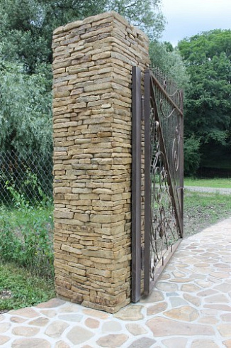 Kamenclub.ru: Песчаник (хворост) art PSG-5-06  купить в Новороссийске    1 900 руб/кв.м   фото КАМЕНЬ КЛУБ