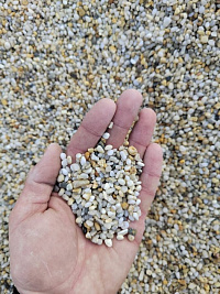 Галька крымская жемчужная фр. 3-5 мм.  купить в Новороссийске фото Камень Клуб