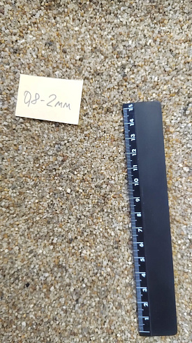 Кварцевый песок для площадок фр. 0,8 - 2 мм.  купить в Новороссийске фото Камень Клуб